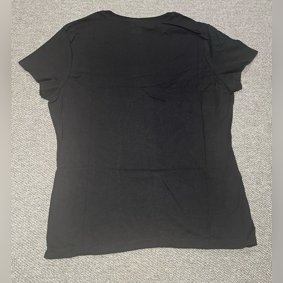 Hanes Black Fitted Nano-T Short Sleeve T-Shirt - Picture 3 of 6